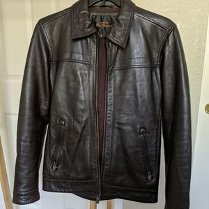 Ben Sherman brown leather jacket